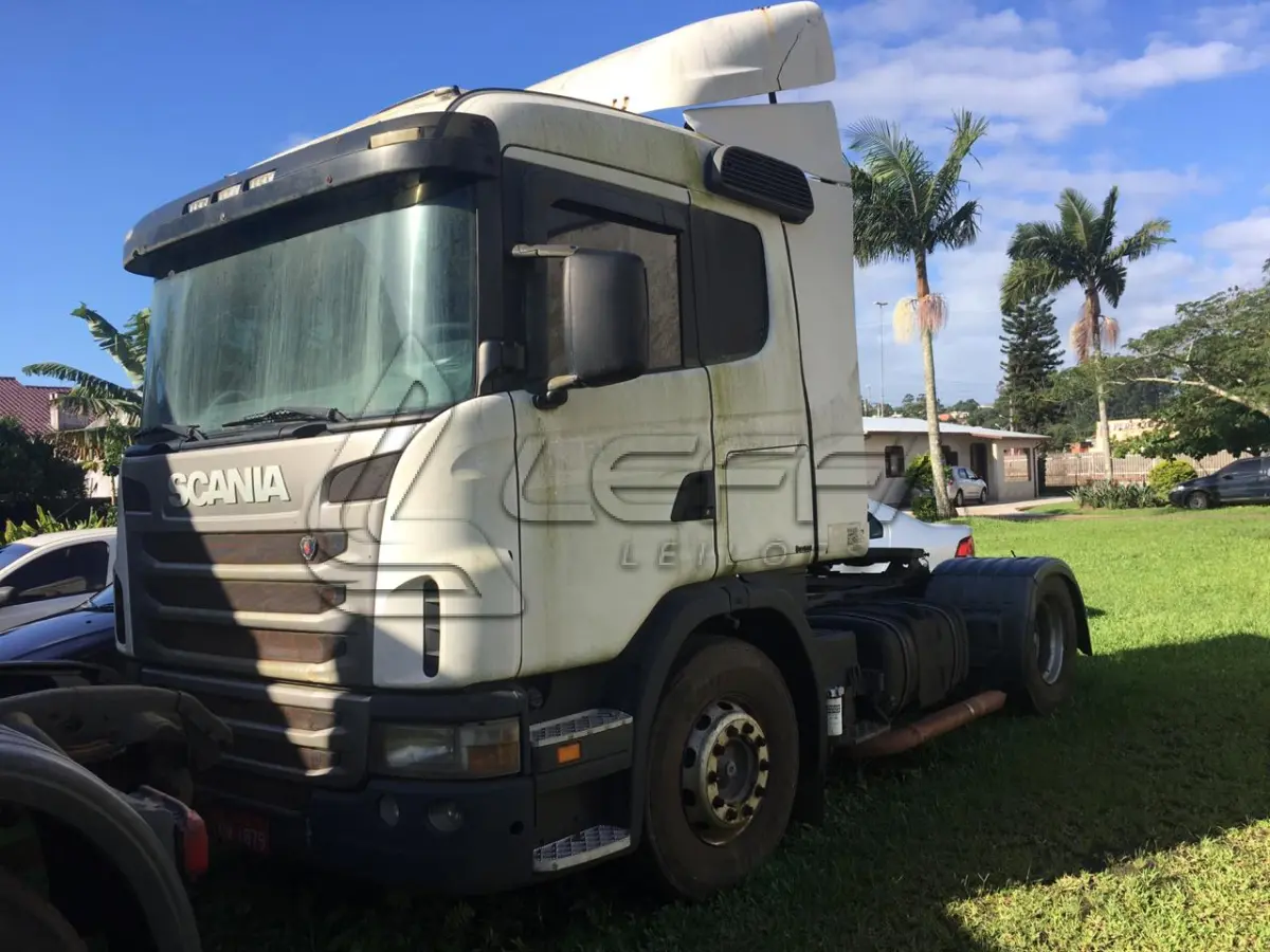 LOTE 007 - CAMINHÃO SCANIA, PLACAS IQW-1879, ANO 2010