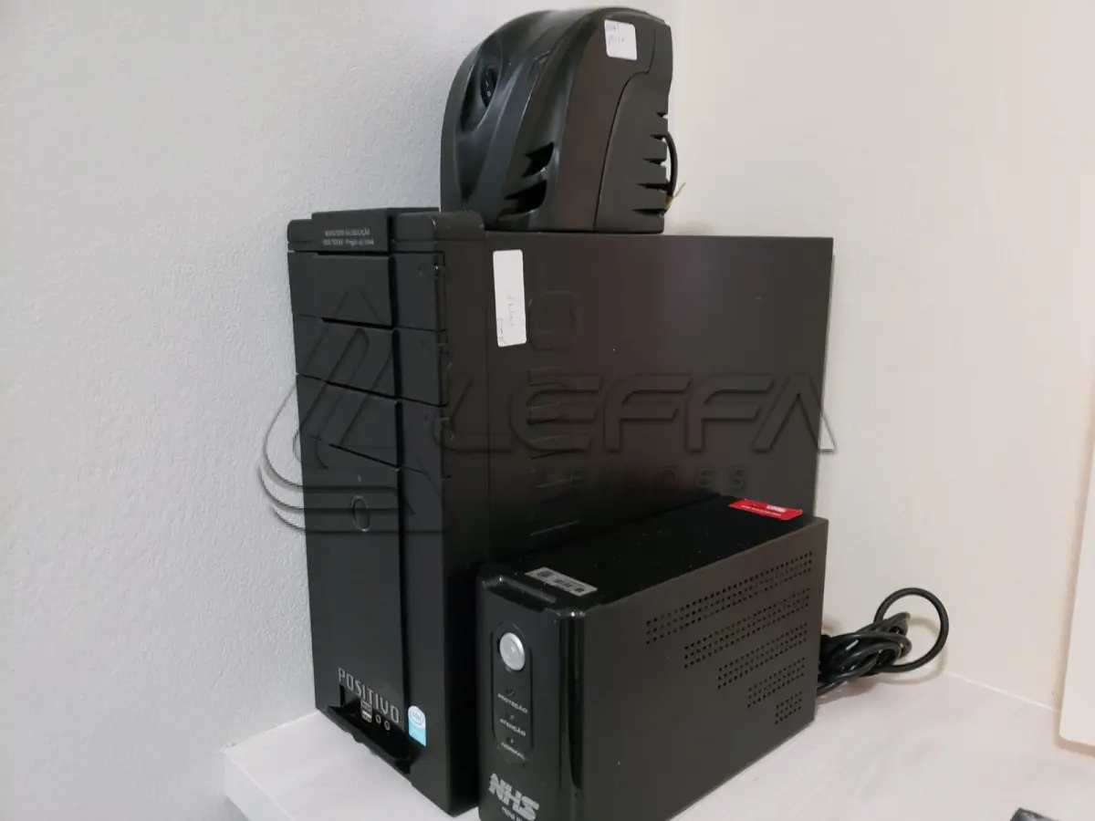 LOTE 008 - Equipamentos de Informática - CPUs, Nobreak, Estabilizador, impressoras, teclados, mouses, caixas de som, entre outros