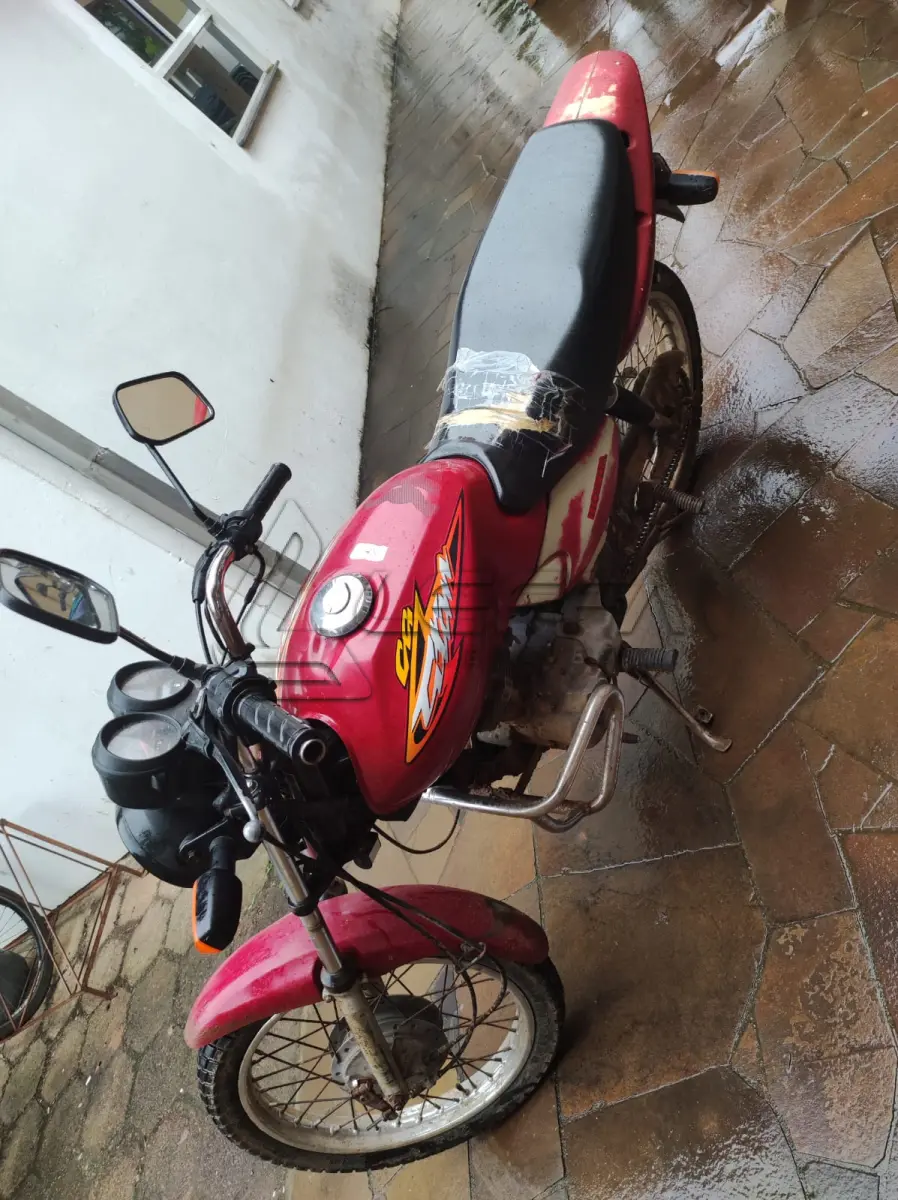 LOTE 002 - MOTOCICLETA HONDA /CG 125 TITAN KS, gasolina, placas ILE 7111, ano e modelo 2003