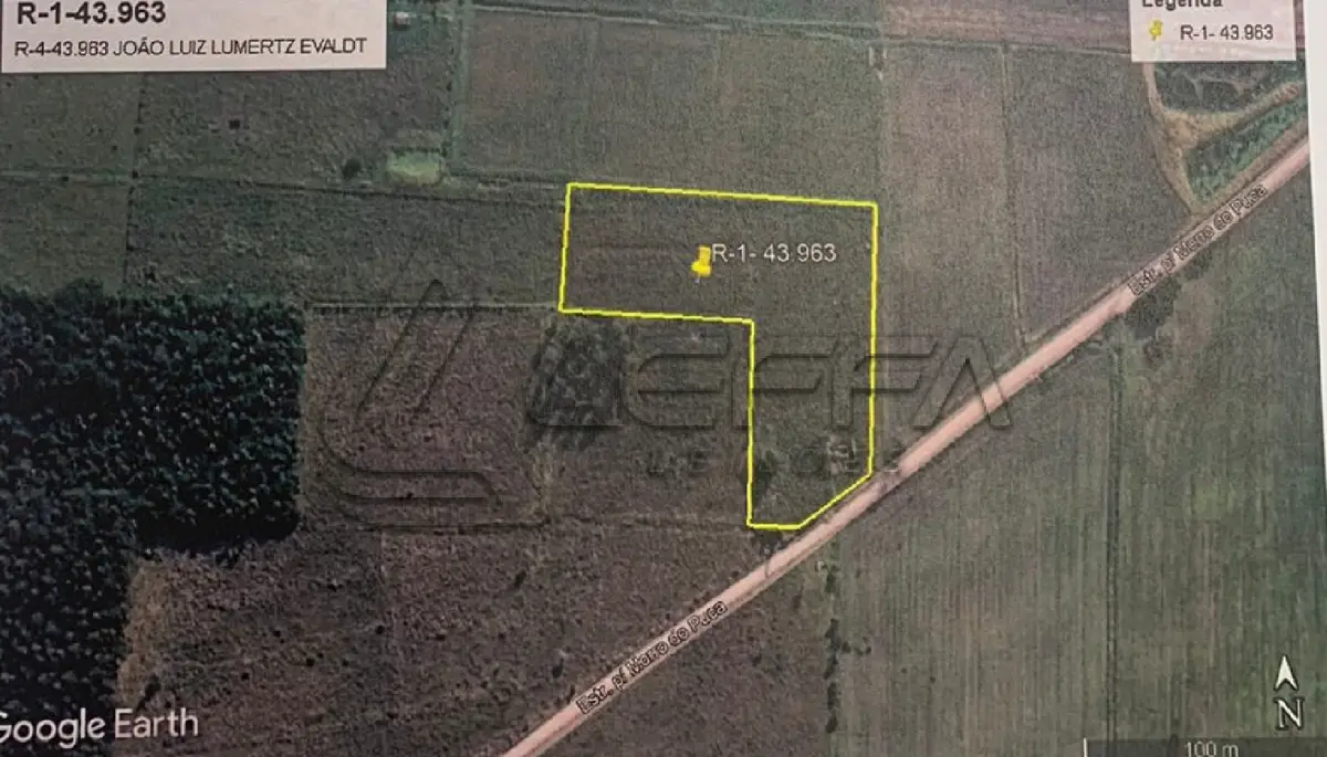 LOTE 003 - FRAÇÃO IDEAL DE 4.834,50M², OU SEJA, 0,48HA, NO LUGAR DENOMINADO COSTÃO DO MORRO DO FORNO, MUNICÍPIO DE MORRINHOS DO SUL/RS
