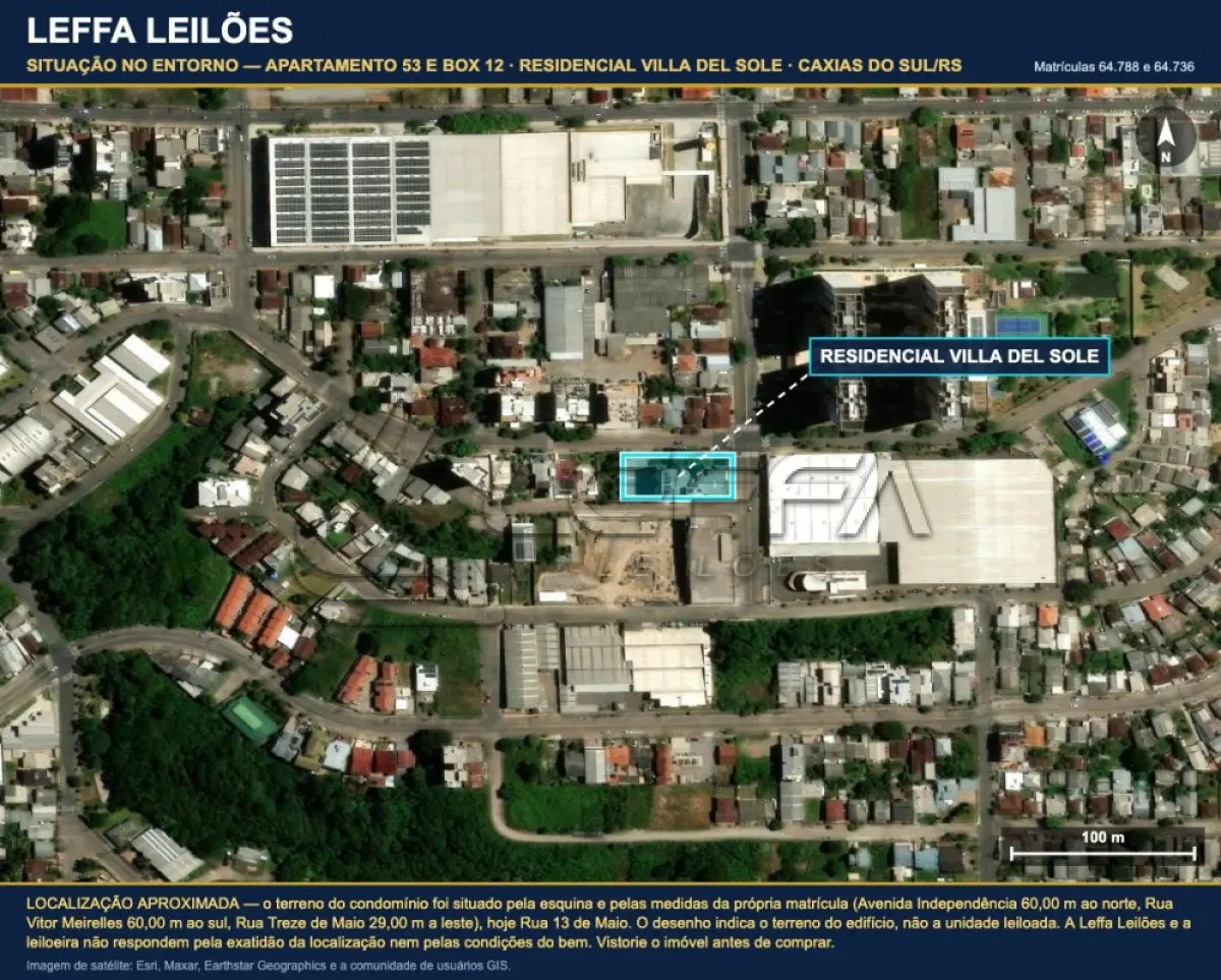 LOTE 001 - UM APARTAMENTO, COM ÁREA PRIVATIVA DE 150,8800m², E UM BOX DE GARAGEM COM ÁREA PRIVATIVA DE 31,5300m², AMBOS NO RESIDENCIAL VILLA DEL SOLE, NA CIDAD DE CAXIAS DO SUL/RS