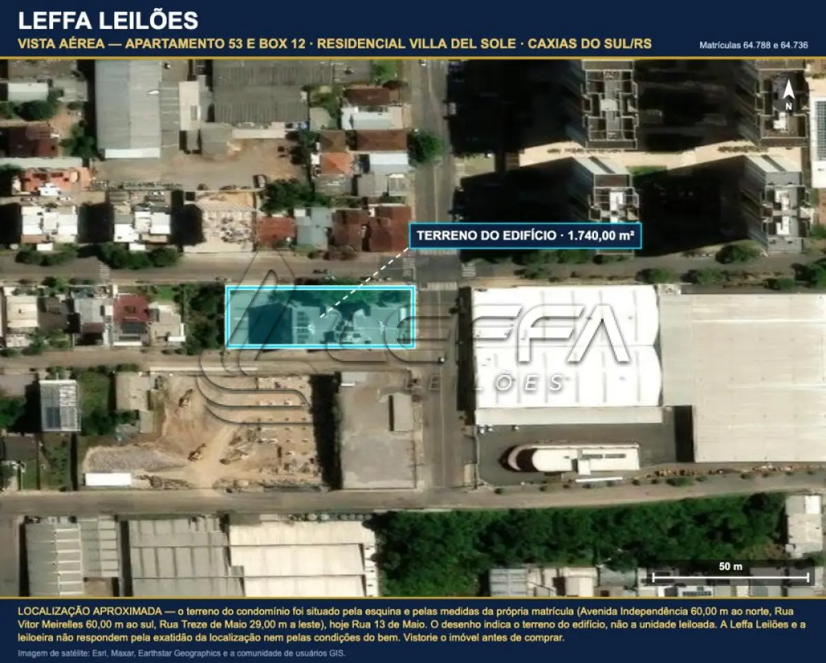 LOTE 001 - UM APARTAMENTO, COM ÁREA PRIVATIVA DE 150,8800m², E UM BOX DE GARAGEM COM ÁREA PRIVATIVA DE 31,5300m², AMBOS NO RESIDENCIAL VILLA DEL SOLE, NA CIDAD DE CAXIAS DO SUL/RS