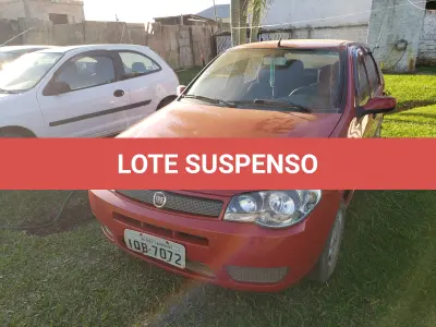 LOTE 001 - Veículo FIAT/Palio Fire Economy, 2009/2010, cor vermelha, Placas IQB-7072, RENAVAM 163662673