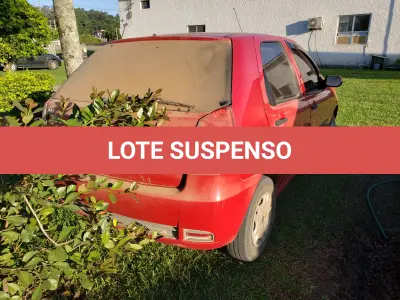 LOTE 001 - Veículo FIAT/Palio Fire Economy, 2009/2010, cor vermelha, Placas IQB-7072, RENAVAM 163662673