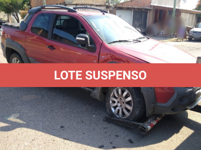 LOTE 001 - 01 (uma) Caminhonete marca/modelo: FIAT/STRADA ADVENTURE CD, Placas IVF-9631