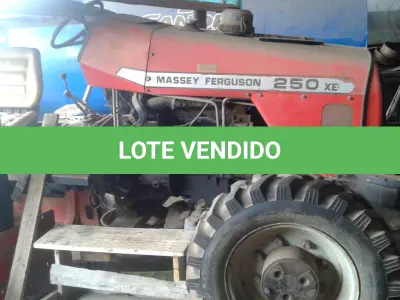 LOTE 011 - TRATOR MASSEY FERGUSON, 250 XE ANO 2010