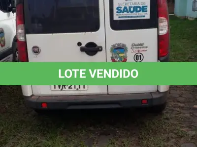 LOTE 003 - VEÍCULO FIAT/DOBLO, ATTRACTIV 1.4, placas IVR-2111, flex, ano e modelo 2014, cor branca