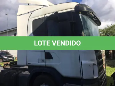 LOTE 007 - CAMINHÃO SCANIA, PLACAS IQW-1879, ANO 2010