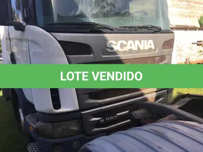 LOTE 007 - CAMINHÃO SCANIA, PLACAS IQW-1879, ANO 2010