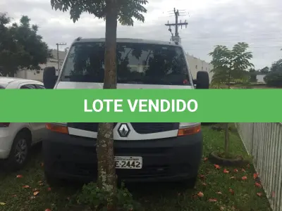 LOTE 005 - MICROONIBUS RENAULT MASTER JAEDI, diesel, cor branca, ano e modelo 2013, placas IUE 2442
