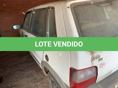 LOTE 006 - FIAT/UNO MILLE WAY ECONO, placas IQB-4489, flex, ano 2009 e modelo 2010, cor branca