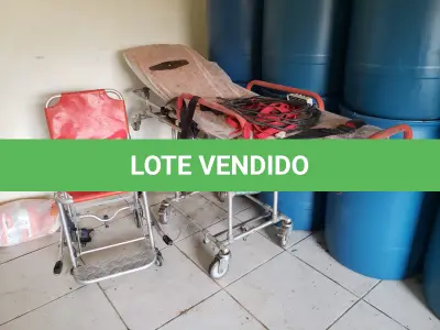 LOTE 006 - MACA RETRÁTIL PARA AMBULÂNCIA E CADEIRA DE RESGATE