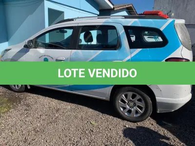 LOTE 008 - VEÍCULO GM SPIN 1.8 MT LTZ placa IVU 4534, Flex, ano 2014, modelo 2015, cor branca