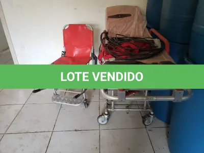 LOTE 006 - MACA RETRÁTIL PARA AMBULÂNCIA E CADEIRA DE RESGATE