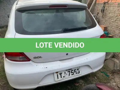LOTE 014 - VEÍCULO VW/GOL 1.0, ano 2012 e modelo 2013