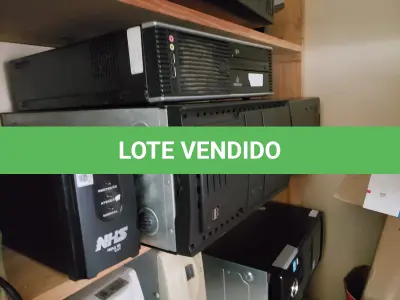 LOTE 008 - Equipamentos de Informática - CPUs, Nobreak, Estabilizador, impressoras, teclados, mouses, caixas de som, entre outros