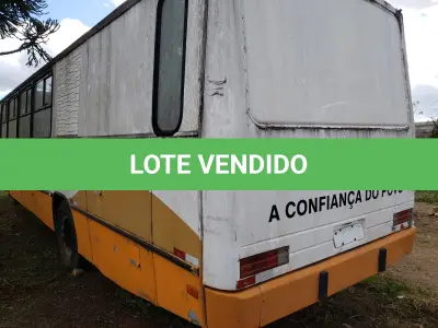 LOTE 002 - ÔNIBUS MERCEDES BENZ, OF 1318, IEA-3759, diesel, branco, ano e  modelo 1991