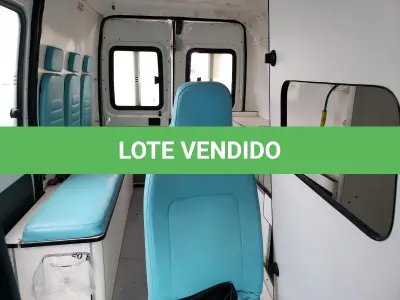 LOTE 004 - MICROONIBUS AMBULÂNCIA FIAT/DUCATO, MC TCA, PLACAS  IVB-6342, diesel, branca ano 2013, modelo 2014,