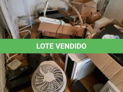 LOTE 010 - SUCATAS DE INFORMÁTICA E ELETRÔNICOS – No Breaks, impressoras,  ar-condicionado, forno