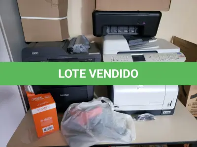 LOTE 008 - Equipamentos de Informática - CPUs, Nobreak, Estabilizador, impressoras, teclados, mouses, caixas de som, entre outros