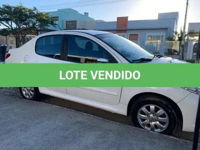 LOTE 001 - Veículo Peugeot/207 passion XR S, Branco, 5P/82CV, Gasolina