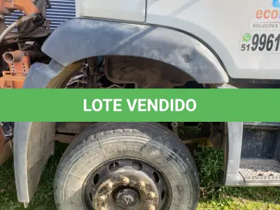 LOTE 001 - UM CAMINHÃO VW/26.280 CRM 6X4, PLACAS IVY-0096, ANO 2014, BRANCO, DIESEL