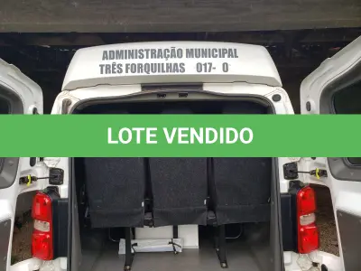 LOTE 001 - MICROONIBUS PEUGEOT, Expert Eurolaf, diesel, placas IZZ-6B74, ano 2019 e modelo 2020