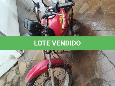 LOTE 002 - MOTOCICLETA HONDA /CG 125 TITAN KS, gasolina, placas ILE 7111, ano e modelo 2003