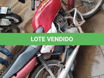 LOTE 002 - MOTOCICLETA HONDA /CG 125 TITAN KS, gasolina, placas ILE 7111, ano e modelo 2003