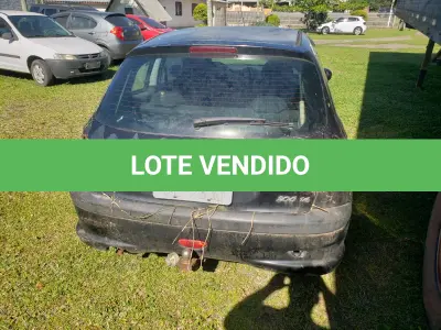 LOTE 001 - UM VEÍCULO PEUGEOT/206 1.4 PRESENCE, COR PRETA, ANO/MODELO 2005, PLACAS IMJ-2937