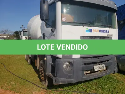 LOTE 002 - UM CAMINHÃO VW/26.280 CRM 6X4, PLACAS IVY-0076, ANO 2014, BRANCO, DIESEL