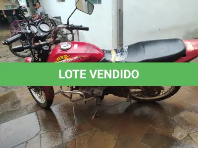 LOTE 002 - MOTOCICLETA HONDA /CG 125 TITAN KS, gasolina, placas ILE 7111, ano e modelo 2003
