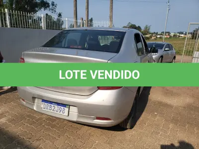 LOTE 006 - UM VEÍCULO RENAULT LOGAN LIFE 10MT, PLACA DRB-2J98, ANO 2019, MODELO 2020, COM APROX 140.000 KM