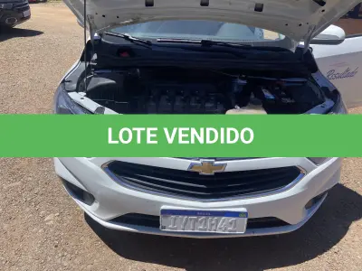 LOTE 019 - UM VEÍCULO CHEVROLET/PRISMA 1.4 MT LT, FLEX, PLACAS IYT1H41, ANO 2018, MODELO 2019