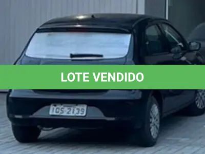 LOTE 001 - Um veículo VW/Gol, Placas IQS 2139, ano e modelo 2010, cor preta, flex, Renavam 00203766156, chassi 9BWAA05U2AT245725.