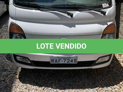 LOTE 002 - Um veículo caminhonete nacional marca HYUNDAI/HR HDB,  carroceria fechada, cor branca, a diesel, ano de fabricação e modelo 2019/2020, placa  RAF7245
