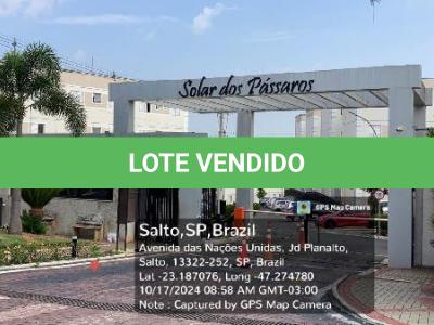 LOTE 449 - Apartamento / ESTADO: SP / CIDADE: SALTO / COND RES PARQUE SOLAR DOS PASSAROS