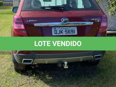 LOTE 001 - UM VEÍCULO I/LIFAN X60 CVT VIP, COR VERMELHA, PLACAS QJK5691, ANO/MODELO 2018/2018, RENAVAM 1144540175