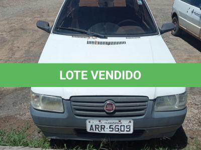 LOTE 004 - UM VEÍCULO FIAT UNO ANO 2009, MODELO 2010, PLACAS 