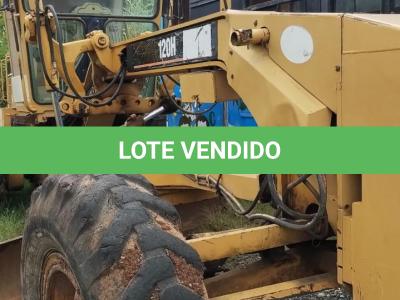 LOTE 001 - MOTONIVELADORA CATERPILLAR 120H 2849 ANO/MODELO 2003 