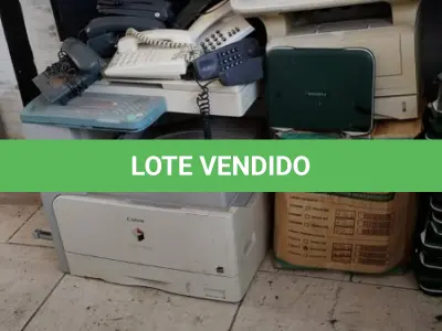 LOTE 004 - NOTEBOOKS POSITIVO, CPU, IMPRESSORAS, APARELHOS TELEFONE