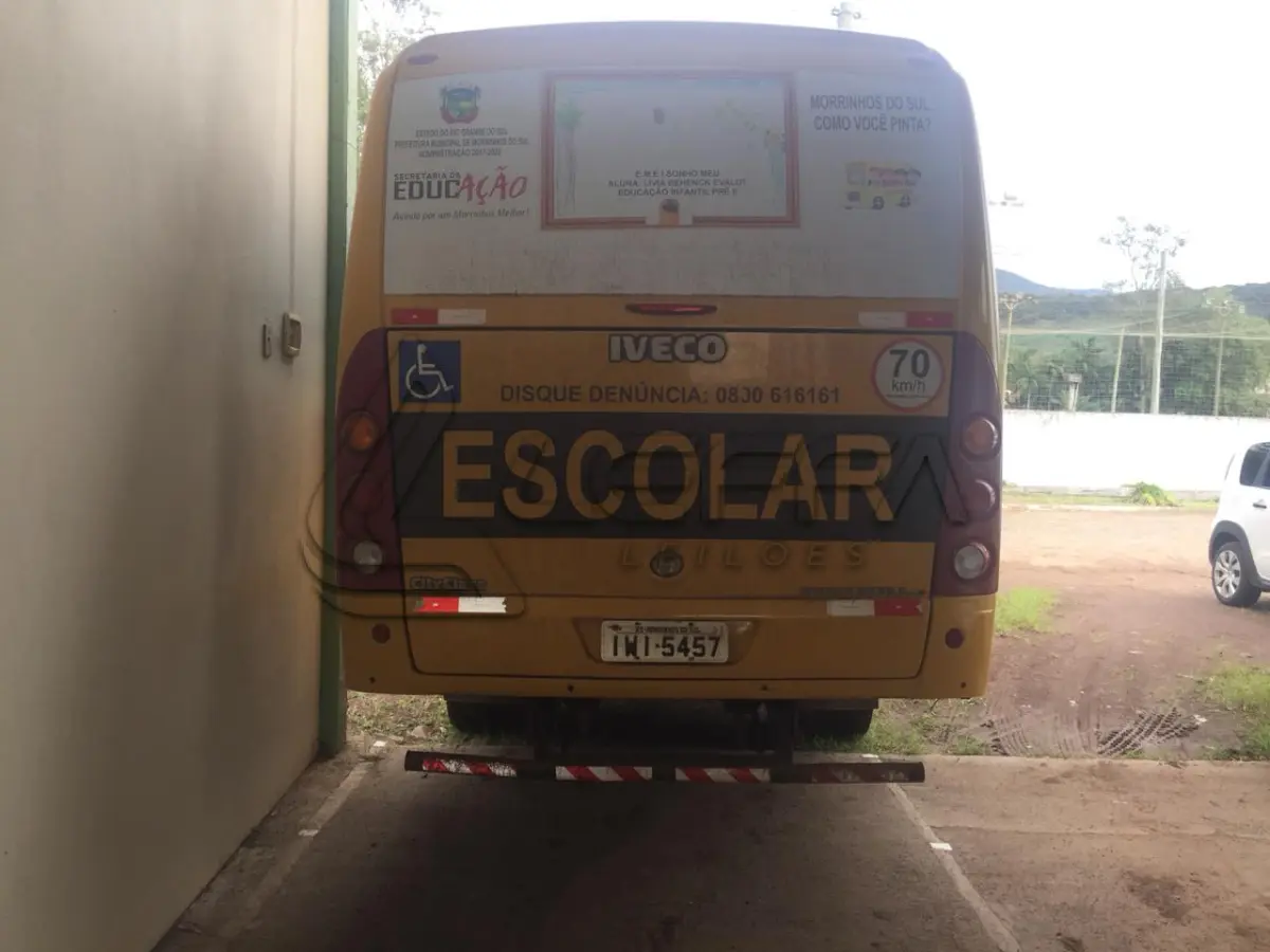 LOTE 004 - MICROONIBUS IVECO, CITYCLASS 70C17, placas IWI 5457, diesel, ano e modelo 2014, cor amarela.