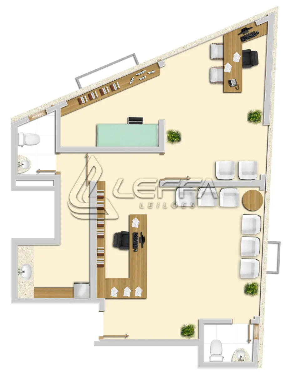 LOTE 002 - Sala Comercial 606 com 44,22 m² no Edifício San Martin em Porto Alegre/RS
