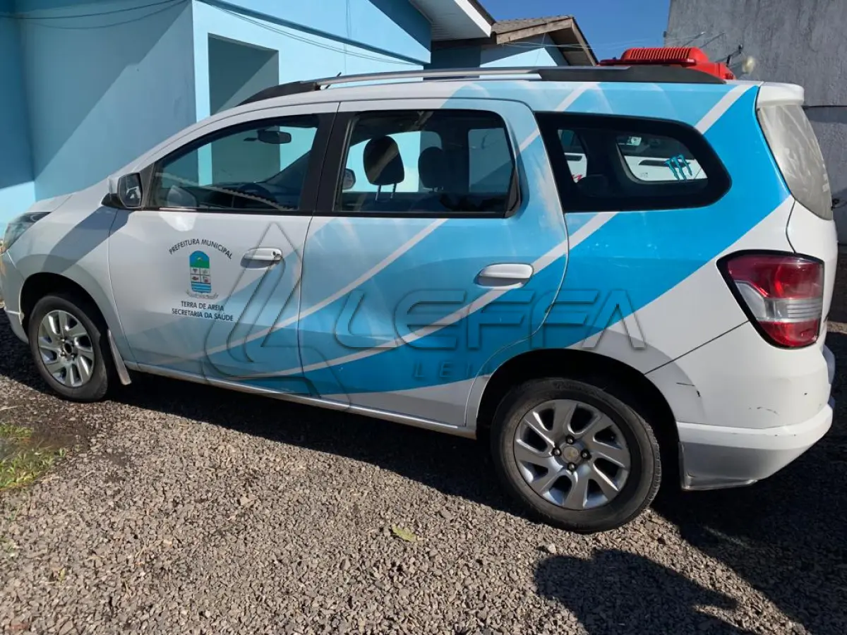 LOTE 008 - VEÍCULO GM SPIN 1.8 MT LTZ placa IVU 4534, Flex, ano 2014, modelo 2015, cor branca