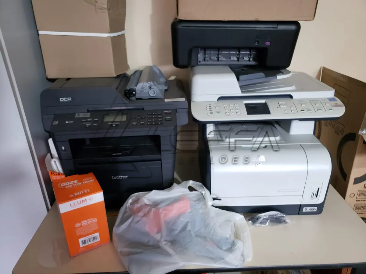 LOTE 008 - Equipamentos de Informática - CPUs, Nobreak, Estabilizador, impressoras, teclados, mouses, caixas de som, entre outros