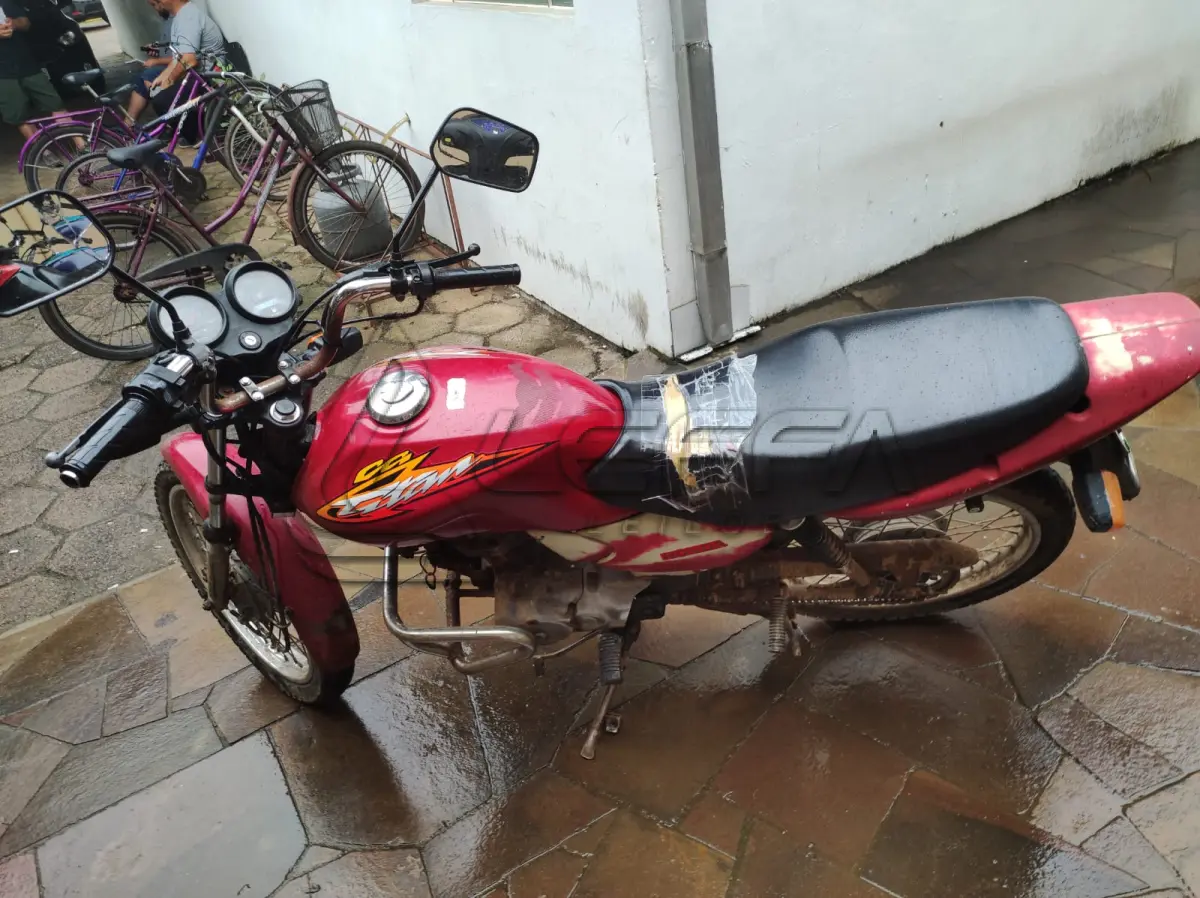LOTE 002 - MOTOCICLETA HONDA /CG 125 TITAN KS, gasolina, placas ILE 7111, ano e modelo 2003