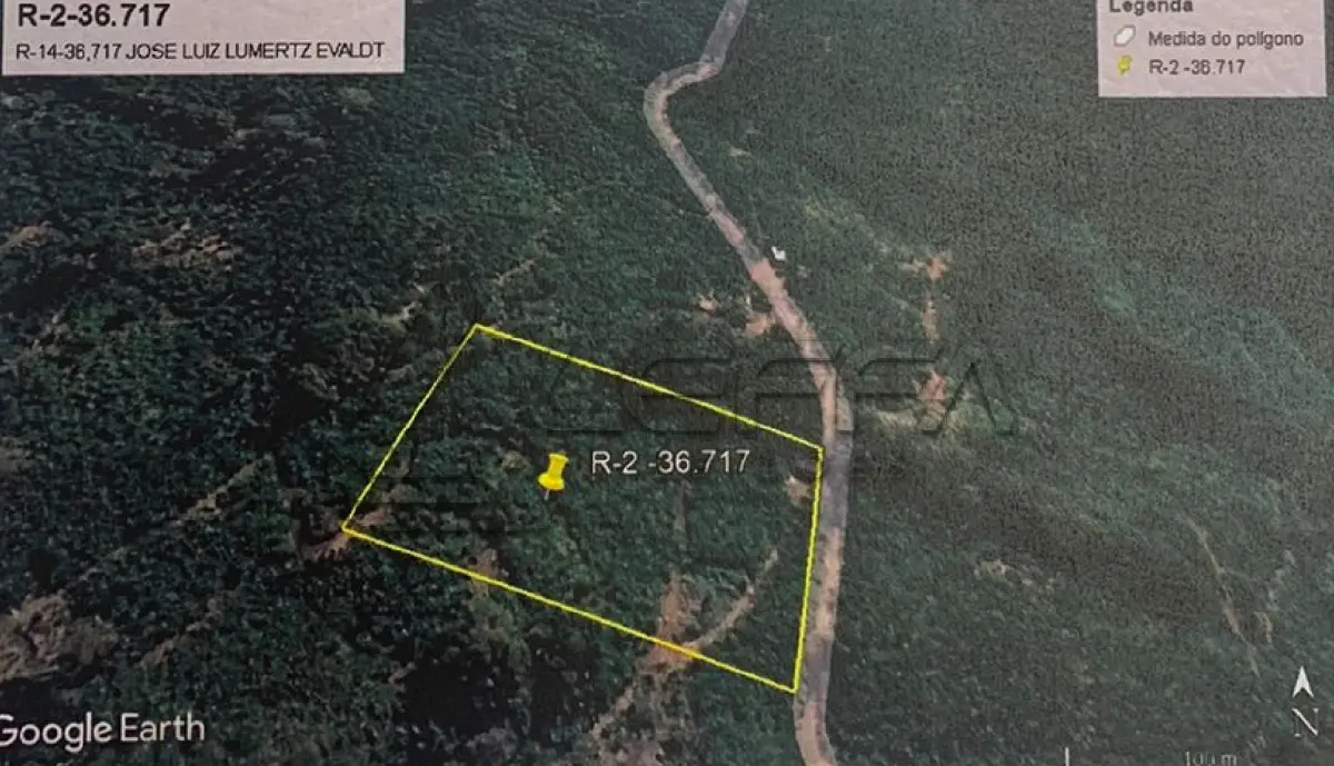 LOTE 004 - UM TERRENO RURAL, FRAÇÃO IDEAL DE 4.996,50M², LOCALIZADO NO COSTÃO DO MORRO DO FORNO, MORRINHOS DO SUL