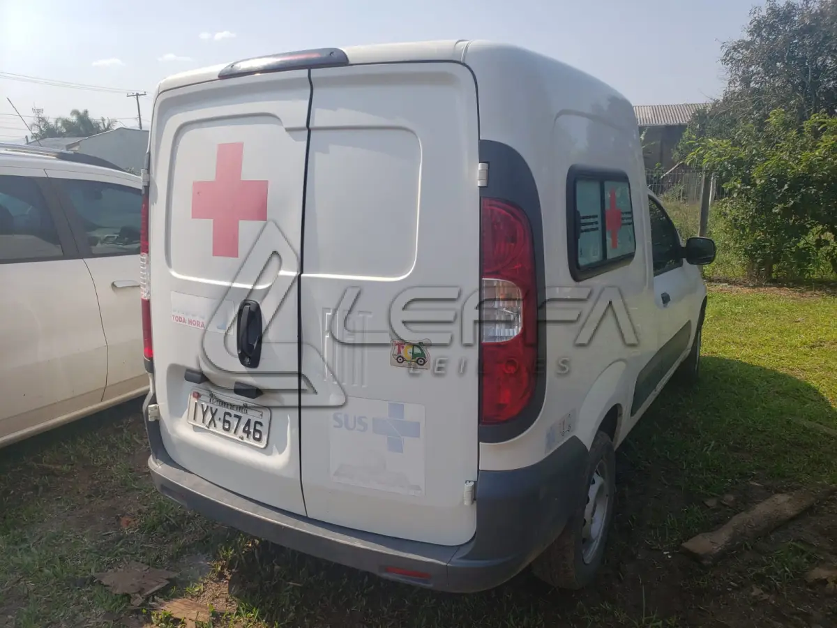 LOTE 003 - AMBULÂNCIA FIAT FIORINO, PLACA IYX-6746, ANO 2018, MODELO 2019