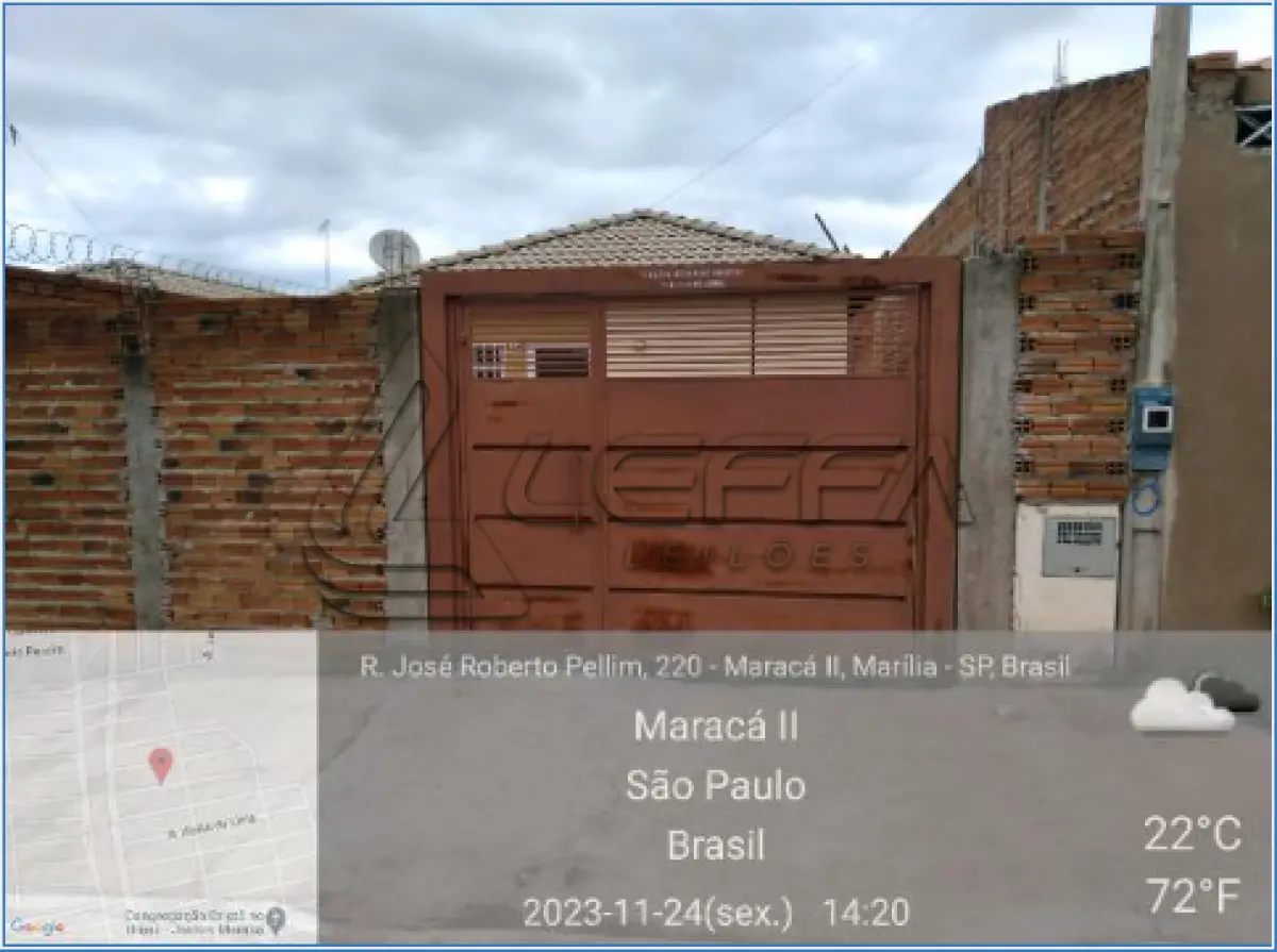 LOTE 271 - Casa / ESTADO: SP / CIDADE: MARILIA / LOT RES JARDIM MARIA CANDIDA