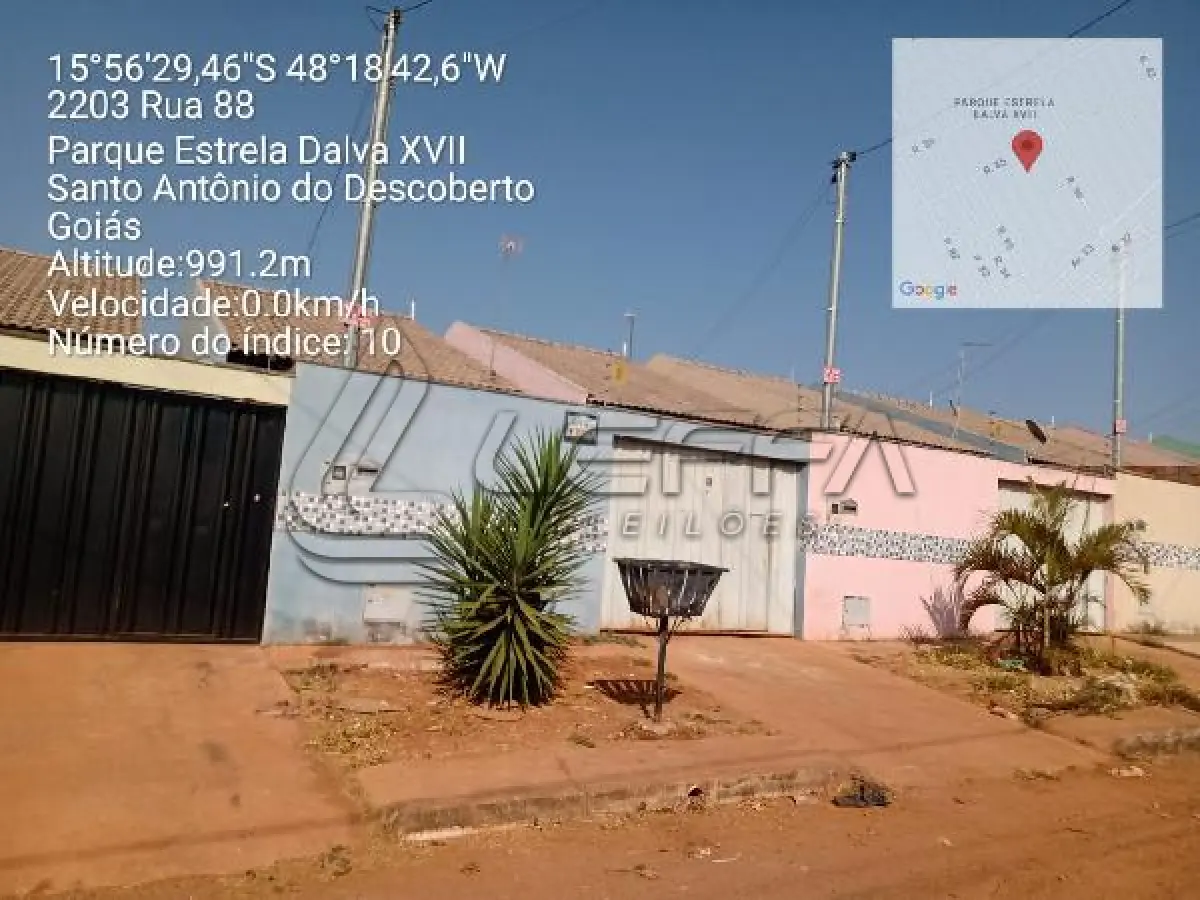 LOTE 062 - Casa / ESTADO: GO / CIDADE: SANTO ANTONIO DO DESCOBERTO / PARQUE ESTRELA DALVA XVI